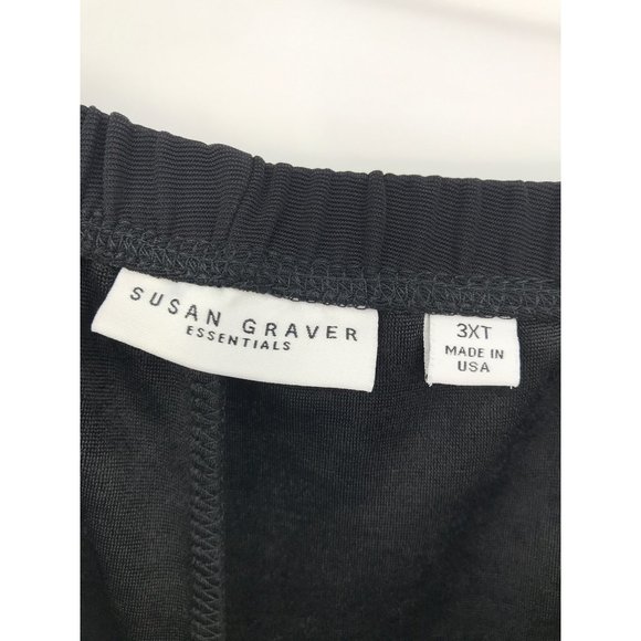 Susan Graver Essentials Lustra Knit Tall Skinny Casual Pull-On Pants Black 3XT - Picture 5 of 6